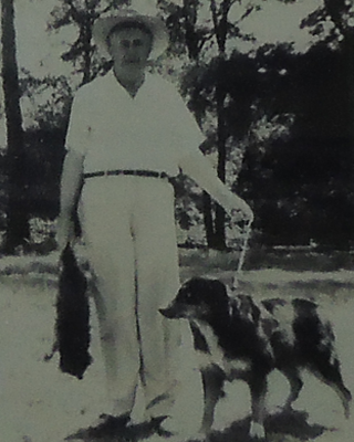 M.A. Forturne and his English Shepherd